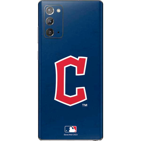 MLB Cleveland Guardians - Solid Distressed Galaxy Note20 5G Skin